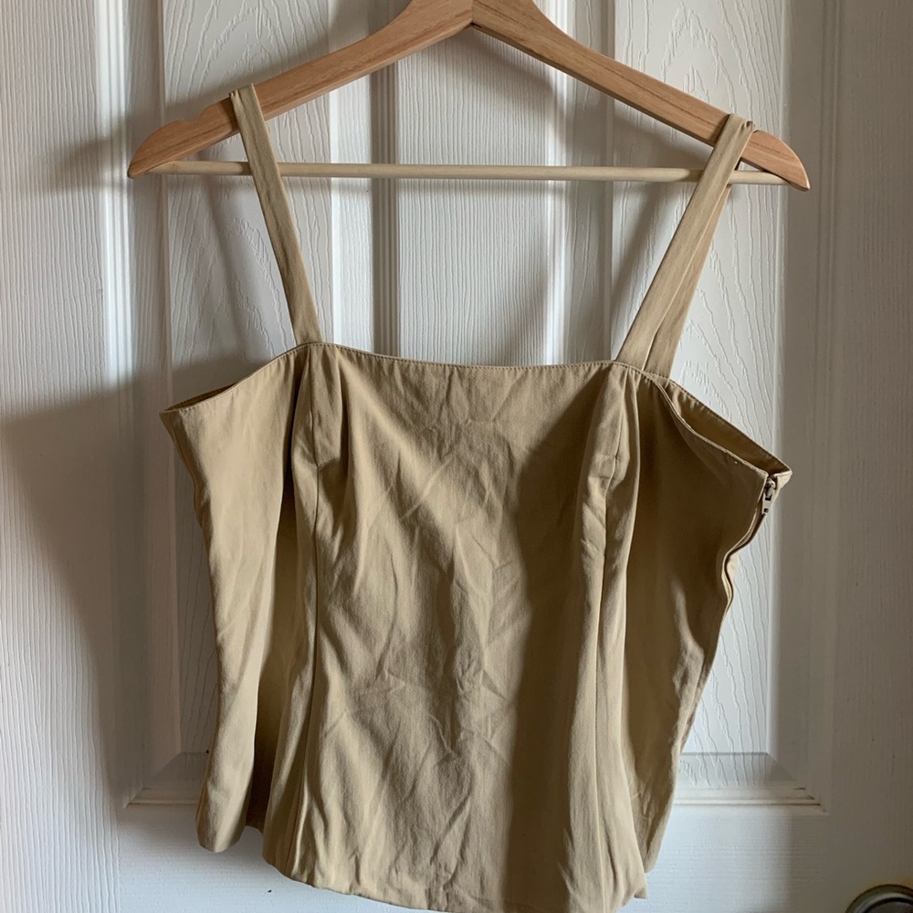 Tan Antonio Fusco Corset like top